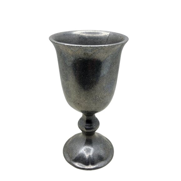 Vintage Carson Cast Pewter 6.75"H Pedestal Chalice - Picture 11 of 12